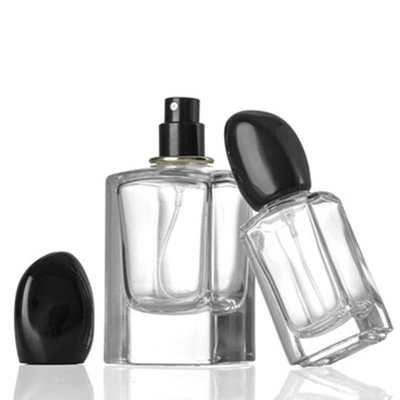 Hotsale 50ML & 100ML 香水のためのガラススプレーボトル 空き四角香水容器