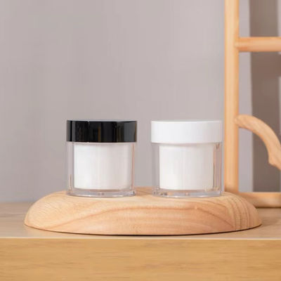 高級 15g 30g 50g ASプラスチック 二重層 丸型 クリームジャー 化粧品用