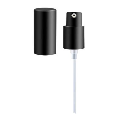 24/28mm ノンスピルクリームポンプ、化粧品ボトル用フルプロテクティブキャップ付き