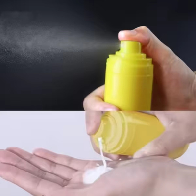 繊細なデザイン 皮膚ケア用化粧品用 50ml 逆向きの空気のないボトル