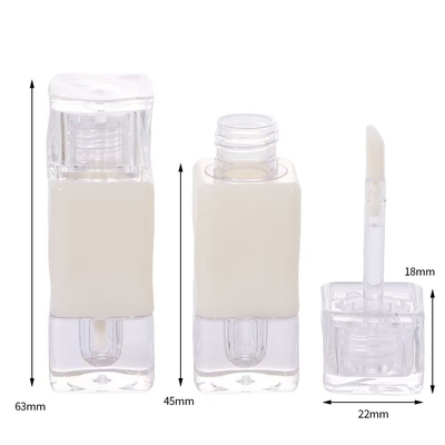 ホワイトダイヤモンド 2.6ml ブラシ付きの唇ガラスチューブ,色はカスタマイズできます