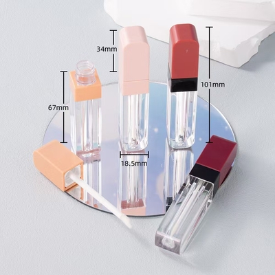4ml プラスチック リップグラス チューブ 方角頭 持ち運びが簡単