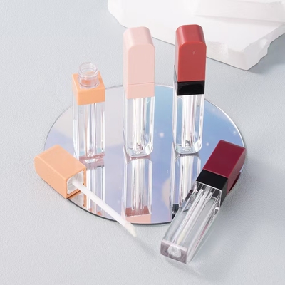 4ml プラスチック リップグラス チューブ 方角頭 持ち運びが簡単