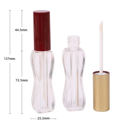スクリーンプリント ロゴ 5ml 半身長プラスチック リップグラスチューブ