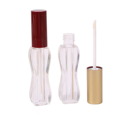 スクリーンプリント ロゴ 5ml 半身長プラスチック リップグラスチューブ