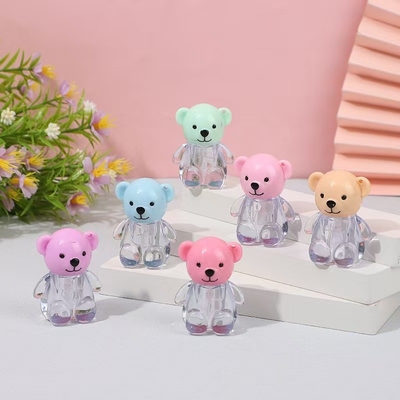 2ml 可愛いクマの頭蓋 プラスチック製の唇ガラスチューブ 様々な色で スクリューキャップを閉め,カスタマイズされた印刷