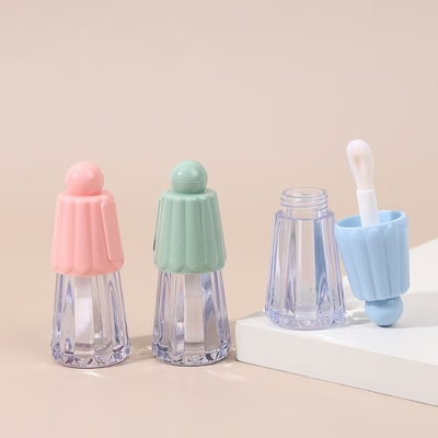 化粧品タイプ リップグロンス 4.5ml プラスチックチューブ 傘の形蓋付き 様々な色