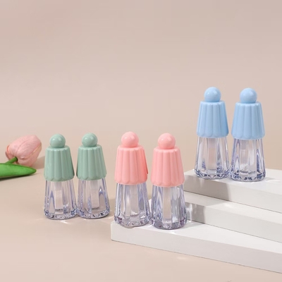 化粧品タイプ リップグロンス 4.5ml プラスチックチューブ 傘の形蓋付き 様々な色