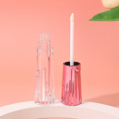 6ml スカート形プラスチック リップグラスチューブ ブラシ付き 簡単に持ち運び 便利なスクリーンプリント