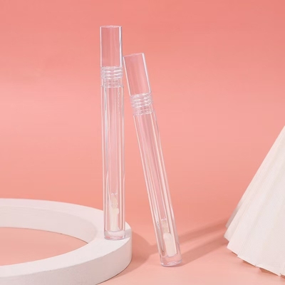 シンプル 閉じるタイプ スクリューキャップ スリム 4.5ml プラスチック リップグラスチューブ オーダーメイド ロゴ