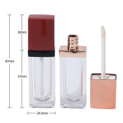 リップグロースチューブ アイテム名 3.5ML 方形 パーソナライズされた色とロゴの空きスティック