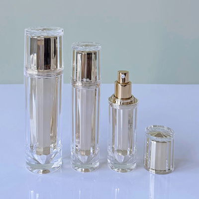 アクリル空気のないボトル 30G 50G 30ML 50ML 100ML アルミローションポンプまたは霧噴霧器で化粧液用