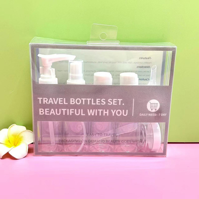 便利 持ち運び 8 枚 50ml 旅行用ボトル プラスチックボディ素材でセット
