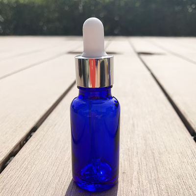 30ml 50ml 100ml ガラス エッセンシャルオイル ボトル - マットブルー リサイクル可能