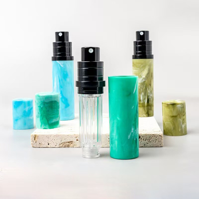 アルミスプレーヤー付き 5ML ポータブル・マーブル・プラスチックの香水スプレーペンをカスタマイズ