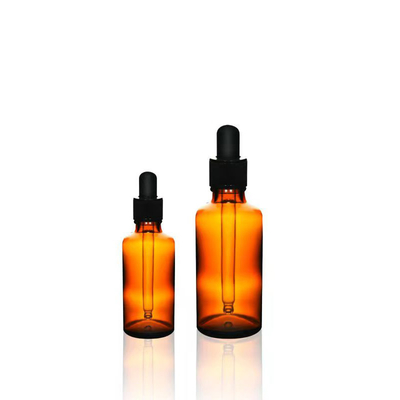 卸売 プラスチック 黒ドロッパーキャップ付き 亜鉛ガラス エッセンシャルボトル