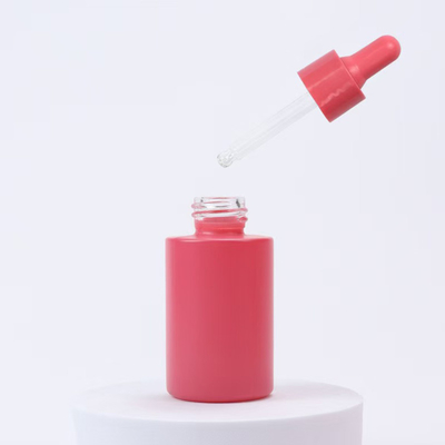 カスタマイズされた 20ml 30ml & 50ml フラットショルダーガラス エッセンシャルオイルボトル ドロッパーキャップ