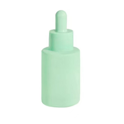 カスタマイズされた 20ml 30ml & 50ml フラットショルダーガラス エッセンシャルオイルボトル ドロッパーキャップ