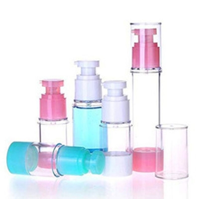 ピンク色 普通に使用されるプラスチック 50ml 空気のないポンプボトル 化粧品用パーソナルケア用