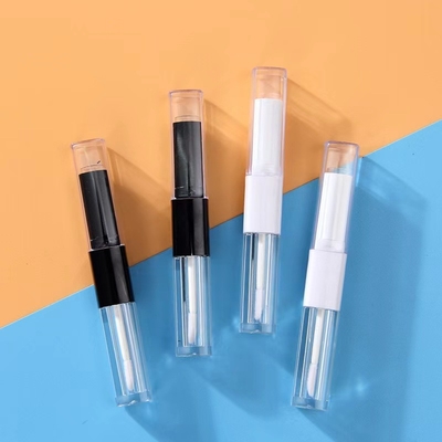 1.2ml & 2.5ml プラスチック 方形 スリム リップ グロース チューブ オーダーメイド カラー付き ダブルヘッド