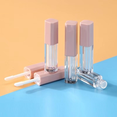 パーソナライズされた色合いのピンクプラスチック 1.2ml リップグランドチューブ空容器