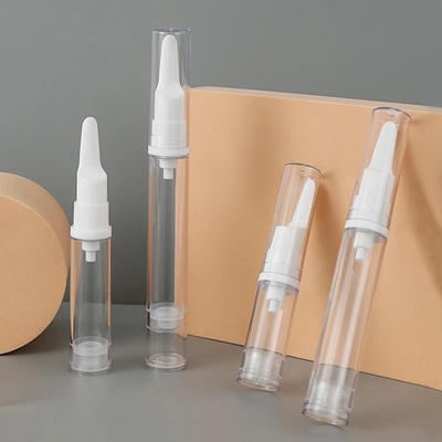オーダーメイド 15ml アイクリーム 特殊ヘッド付き 空気のないポンプボトル 化粧品に使用