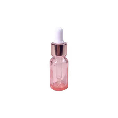 10ml 透明エッセンシャルオイルガラスボトル、スクリューキャップ付き