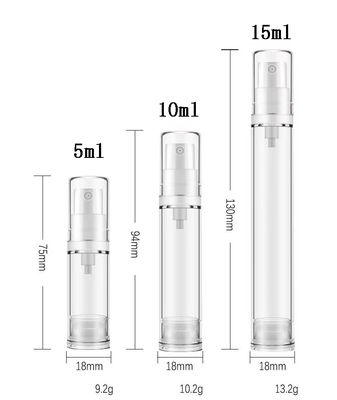 5ml 10ml 15ml エアレスプラスチックボトル 眼クリーム