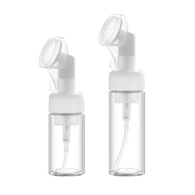 100ML 150ML 200ML プラスチックボトル オーダーメイド化粧品パッケージングのための泡ポンプとシリコンブラシ