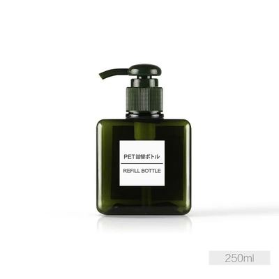 化粧品用ポンプヘッド付き卸売スクエアPETGローションボトル - 10000個 MOQ