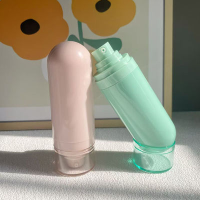 ミストスプレーヘッドまたはローションポンプヘッドとシルクスクリーン印刷付きのカスタマイズされたプラスチックエアレスボトル