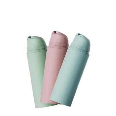 皮膚ケアや化粧品用のカスタマイズされた色彩印刷付きの50ml再充填可能な空気のないポンプボトル