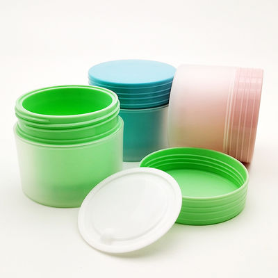 カスタムカラー 80g マット二重層PPプラスチック丸型クリームジャー、リードタイム20日
