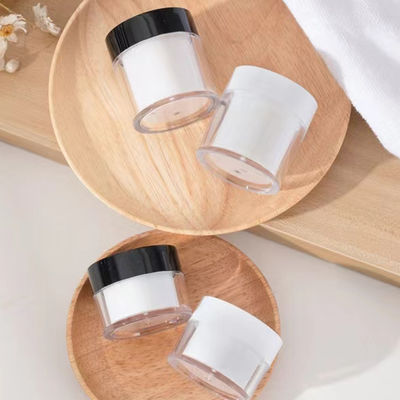 高級 15g 30g 50g ASプラスチック 二重層 丸型 クリームジャー 化粧品用