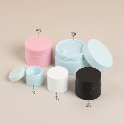 Wholesale 15g Cylinder PP Cream Jar with Customized Silkscreen Print for OEM/ODM Eye and Skin Care