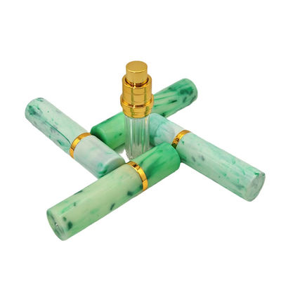 エレガントな大理石模様の表面ABS 5ml香水瓶、スプレー式、ボトム充填、非常に人気があり、カスタマイズをサポート