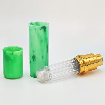 エレガントな大理石模様の表面ABS 5ml香水瓶、スプレー式、ボトム充填、非常に人気があり、カスタマイズをサポート