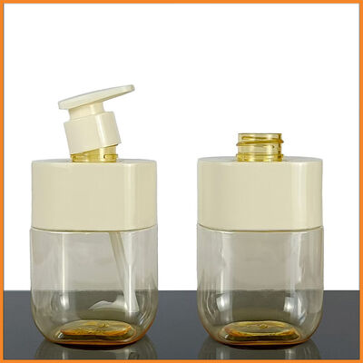 300ml Square Shape PET Lotion Bottle with Lotion Pump for Cosmetic Packaging
