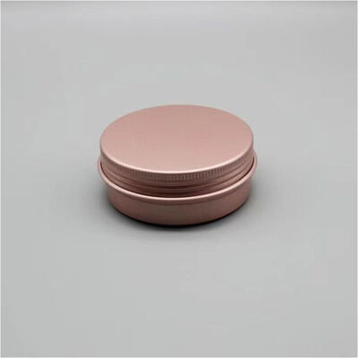 スクリューキャップ付き高級ローズゴールドアルミニウム化粧品瓶