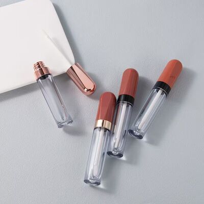 リップケア製品用、カスタムカラー・漏れ防止設計の4.5mlプラスチックリップグロスチューブ