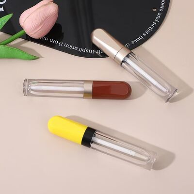 リップケア製品用、カスタムカラー・漏れ防止設計の4.5mlプラスチックリップグロスチューブ