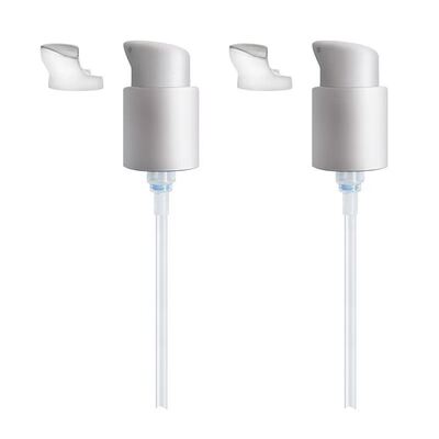 ハーフキャップデザイン 18mm 20mm 24mm プラスチッククリームディスペンサーポンプ - 家庭用およびサロン用の漏れ防止化粧品ポンプ