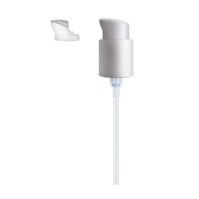 ハーフキャップデザイン 18mm 20mm 24mm プラスチッククリームディスペンサーポンプ - 家庭用およびサロン用の漏れ防止化粧品ポンプ
