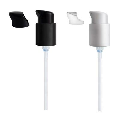 ハーフキャップデザイン 18mm 20mm 24mm プラスチッククリームディスペンサーポンプ - 家庭用およびサロン用の漏れ防止化粧品ポンプ