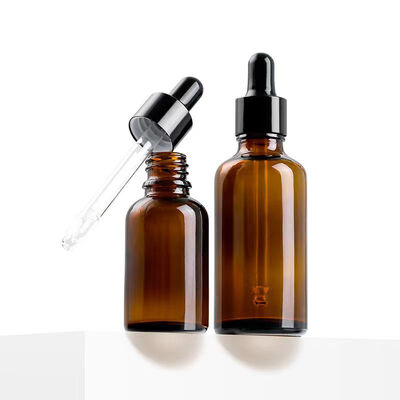 Wholesale Customized Colors YB Glass Essential Oil Bottle with Plastic Dropper and Silkscreen Printing in 10ml-100ml Capacity
