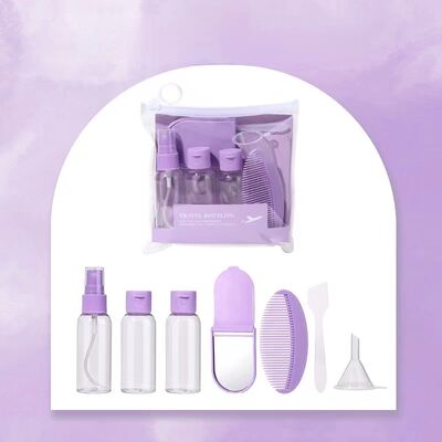 50ml PETローションポンプボトル 携帯型旅行用サイズ,漏れ防止皮膚ケア容器,カスタムカラー