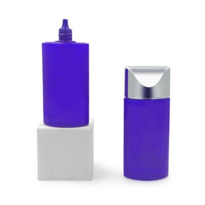50ml シルバーキャップ オヴァル式 日焼け止めローション ボトル - 皮膚ケアとBBクリームのための化粧品プラスチック容器