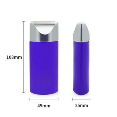 50ml シルバーキャップ オヴァル式 日焼け止めローション ボトル - 皮膚ケアとBBクリームのための化粧品プラスチック容器