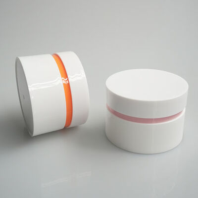 皮膚ケア用製品のための内側密封蓋付きの白い化粧クリームボトル