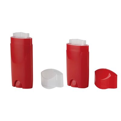 卸売 オーダーメイド カラー 50ml 80ml PP プラスチック デオドラントチューブ シルクスクリーン印刷 空の化粧品パッケージ
